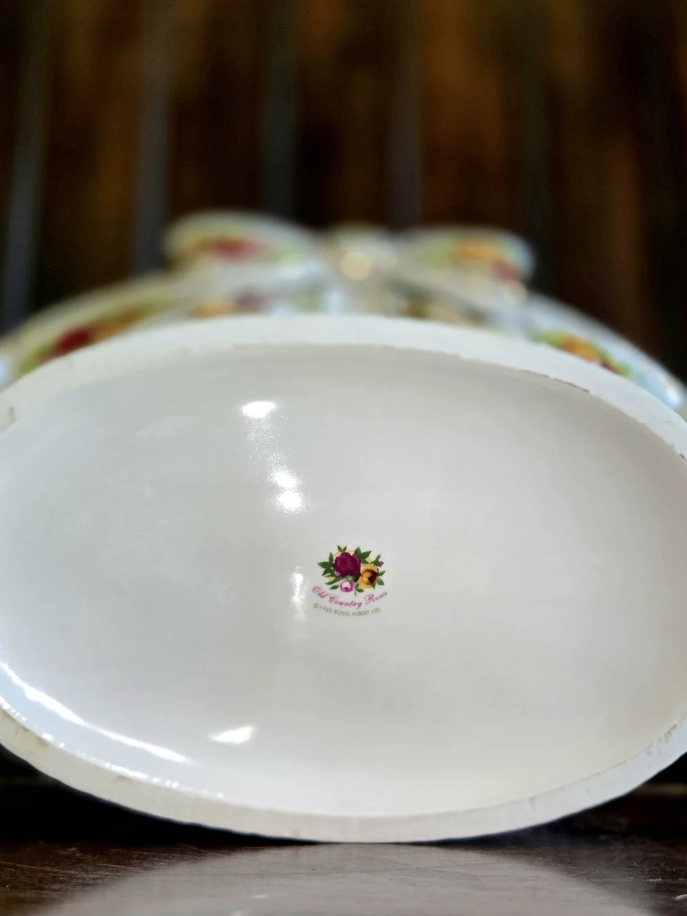 Royal Albert Old Country Roses Centerpiece Basket